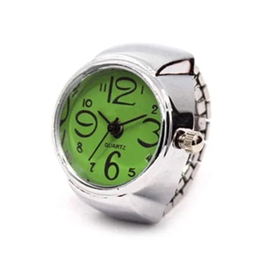 Eleganza Italiana Y2K Punk Quartz Watch Rings for Couple Women Man Hip Hop Mini Elastic Stretchy Watch Finger Ring Retro Fashion Jewelry Gift Streetwear high fashion shein amazon temu target Walmart online