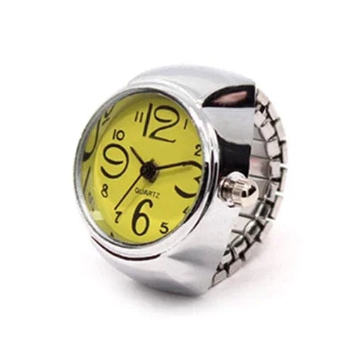 Eleganza Italiana Y2K Punk Quartz Watch Rings for Couple Women Man Hip Hop Mini Elastic Stretchy Watch Finger Ring Retro Fashion Jewelry Gift Streetwear high fashion shein amazon temu target Walmart online