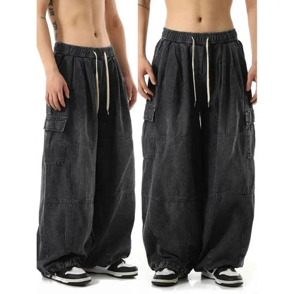 Eleganza Italiana Y2k Streetwear Baggy Jeans Pants Casual Long Pants For Men Wide leg Oversize Cargo Pants Straight Full-length Trousers Streetwear high fashion shein amazon temu target Walmart online