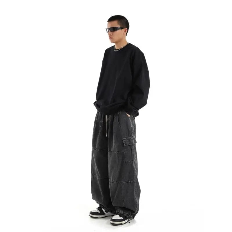 Eleganza Italiana Y2k Streetwear Baggy Jeans Pants Casual Long Pants For Men Wide leg Oversize Cargo Pants Straight Full-length Trousers Streetwear high fashion shein amazon temu target Walmart online