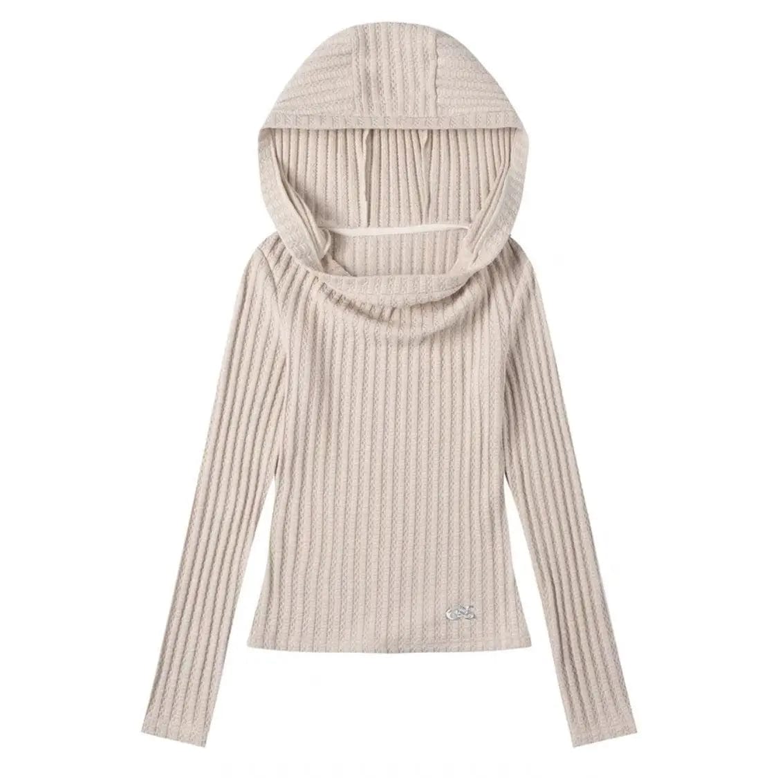 Eleganza Italiana Y2K Tops Hooded Sweatshirt Women Bottoming Spring and Fall New Korean Fashion Streetwear Knitwear Waist Slim Harajuku Pullover Streetwear high fashion shein amazon temu target Walmart online