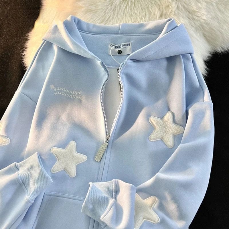 Eleganza Italiana Y2k Zip Hoodie Sweatshirt Loose Long Sleeve Coat Kawaii Clothes Tops Harajuku Jacket Casual Gothic Cartoon Patchwork Streetwear Streetwear high fashion shein amazon temu target Walmart online