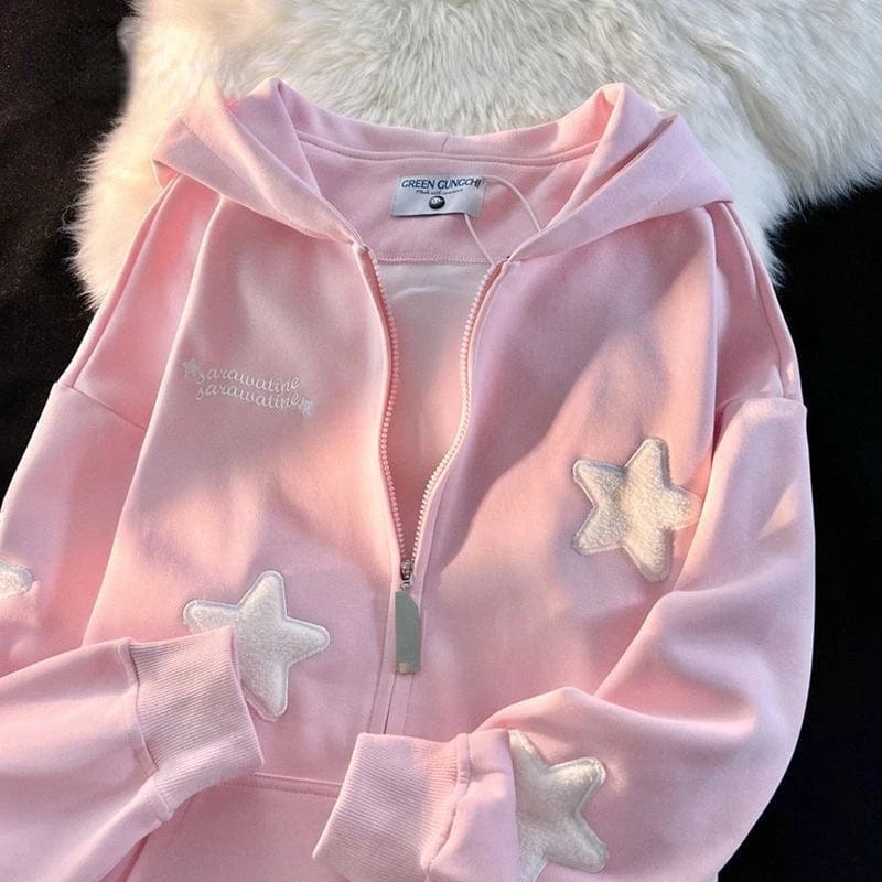 Eleganza Italiana Y2k Zip Hoodie Sweatshirt Loose Long Sleeve Coat Kawaii Clothes Tops Harajuku Jacket Casual Gothic Cartoon Patchwork Streetwear Streetwear high fashion shein amazon temu target Walmart online