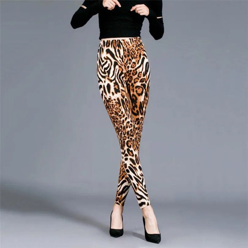 Eleganza Italiana YSDNCHI Sports Workout Leggings Leopard Printed Pants Sexy Push Up Trousers Women Clothes DropShipping Streetwear high fashion shein amazon temu target Walmart online