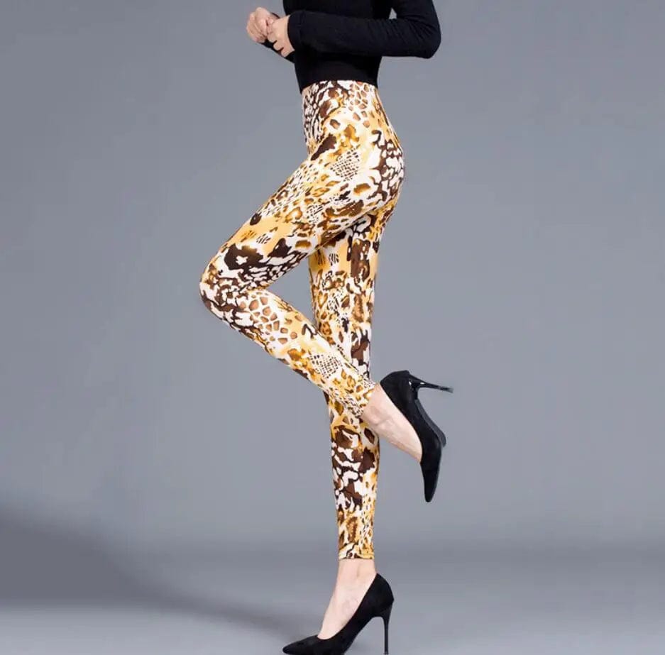 Eleganza Italiana YSDNCHI Sports Workout Leggings Leopard Printed Pants Sexy Push Up Trousers Women Clothes DropShipping Streetwear high fashion shein amazon temu target Walmart online