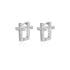 Eleganza Italiana Zircon Cross Dangle Earrings For Women Girls Stainless Steel Cross Earring 2023 Trending Couple Wedding Aesthetic Jewelry aretes Streetwear high fashion shein amazon temu target Walmart online