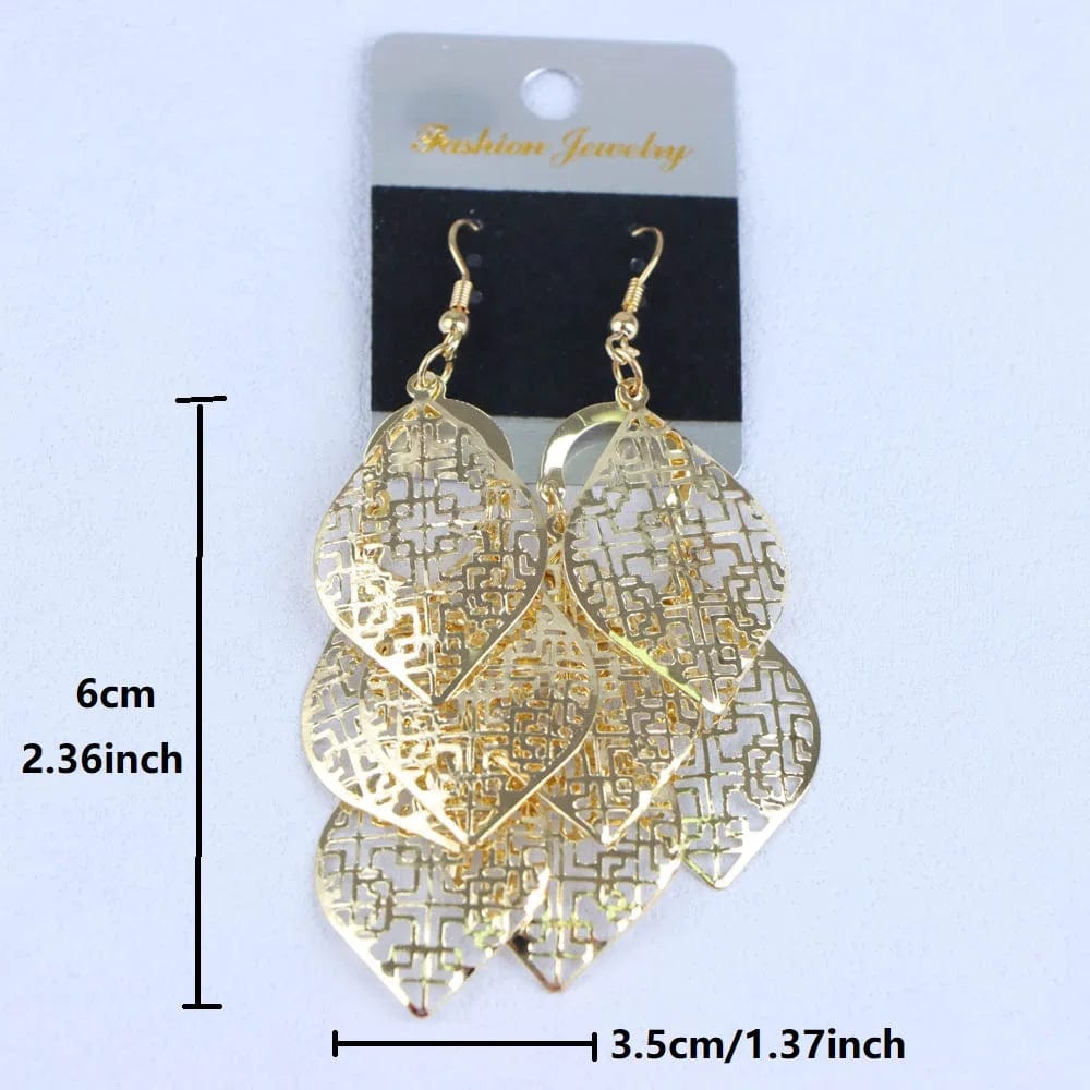 Peris Elegance 10/20/30/50Pairs Bohemian Fashion Butterfly Leaf Spiral Waterdrops Pendant Earrings For Women Charm Jewelry Party Gift Wholesale Streetwear high fashion shein amazon temu target Walmart online