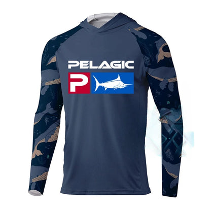 Peris Elegance 2024 Fishing Hoodie Pelagic Men Clothes Summer Breathable Long Sleeve Fishing Shirt Sun Protection Camouflage Fishing Shirts Top Streetwear high fashion shein amazon temu target Walmart online