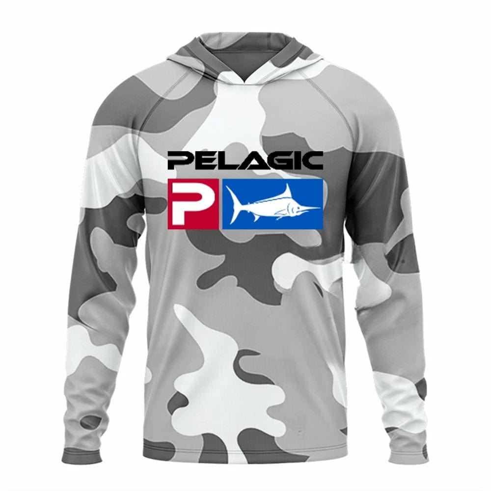 Peris Elegance 2024 Fishing Hoodie Pelagic Men Clothes Summer Breathable Long Sleeve Fishing Shirt Sun Protection Camouflage Fishing Shirts Top Streetwear high fashion shein amazon temu target Walmart online