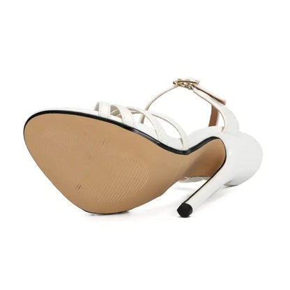 Peris Elegance 2024 New Women Sandals Summer Novelty Buckle Strap Patent Leather 14CM Thin Heels Fashion Girls Pumps Women Shoes Zapatos Mujer Streetwear high fashion shein amazon temu target Walmart online