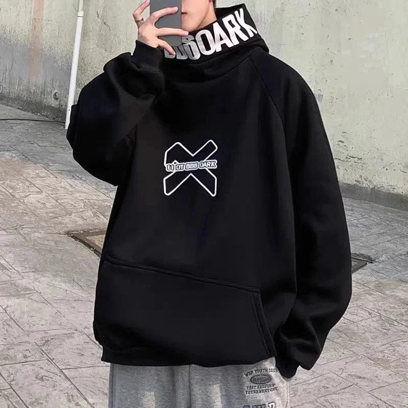 Peris Elegance Hip Hop Hoodie Men Women Letter Print Turtleneck Sweatshirt 2023 Hot Fashion Streetwear Fleece Pullover Hoodies Clothing Streetwear high fashion shein amazon temu target Walmart online