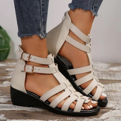 Peris Elegance Women Rome Wedges Sandals 2024 Summer High Heels Shoes New New Designer Open Toe Dress Shoes Walking Beach Sandals Zapatos Mujer Streetwear high fashion shein amazon temu target Walmart online